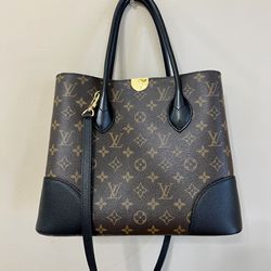Authentic Louis Vuitton Flandrin Shoulder Bag Black / Brown Canvas Preowned  With Dust Bag for Sale in Garden City South, NY - OfferUp
