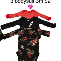 3 Bodysuit Baby Boy Great Condition Size 3m 💖💖1X 