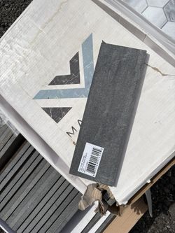 Maravilla Jet Black Basalt 3x9 Honed Stone Tile - New - 5 Boxes