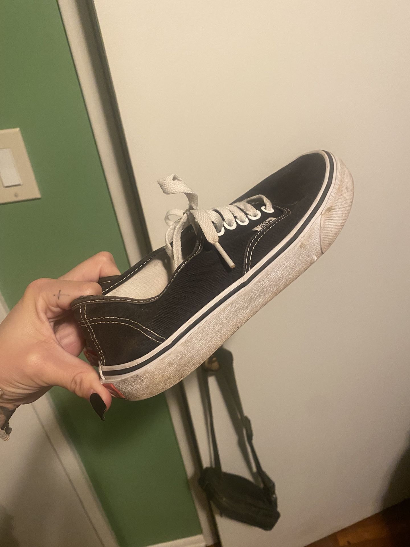 Black White Vans Shoes Women’s Size 8