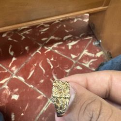 gold nugget ring