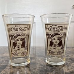 Vintage Coca-Cola Glasses-Set Of 2