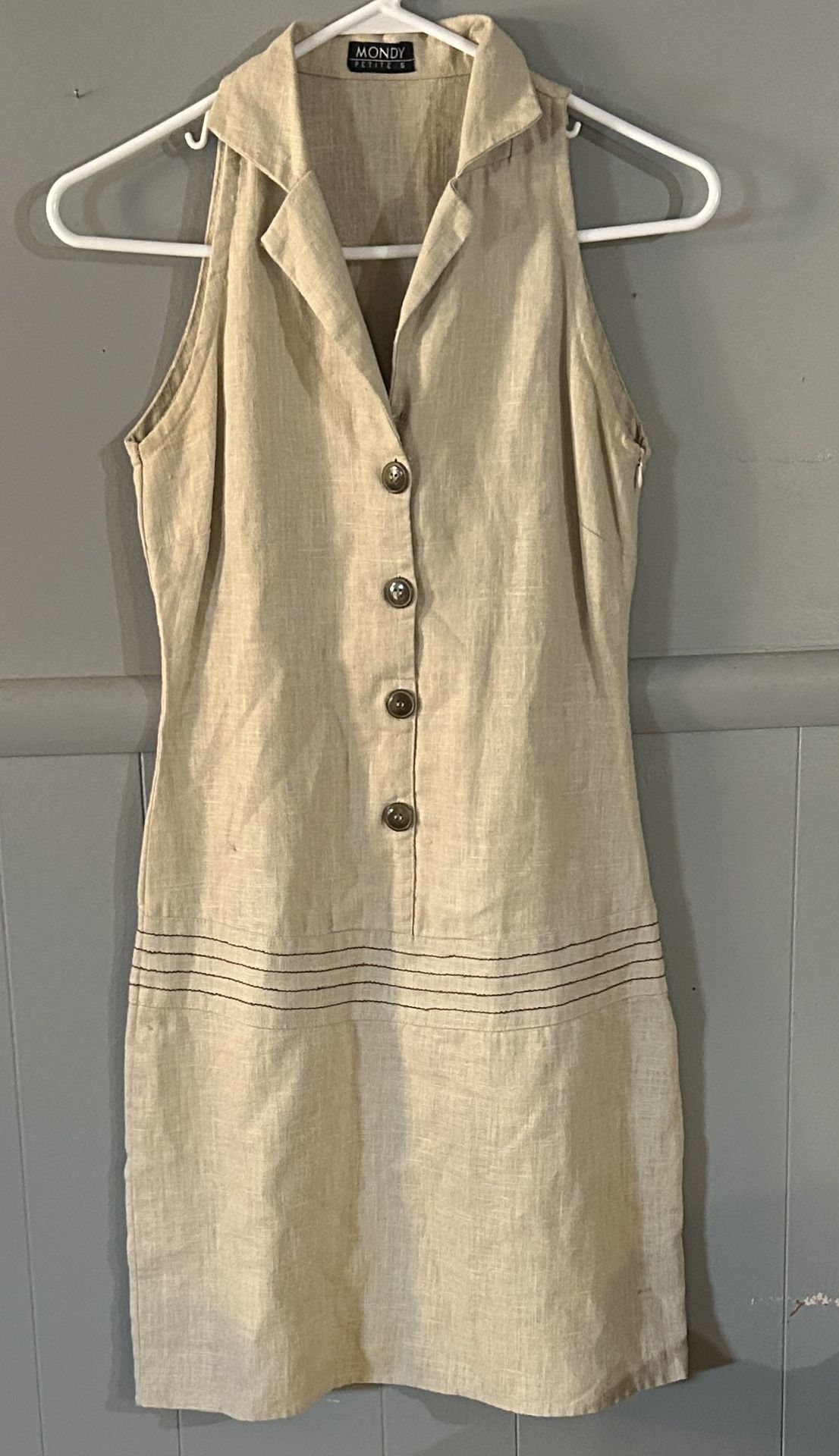 Mondy linen dress mini sexy Small