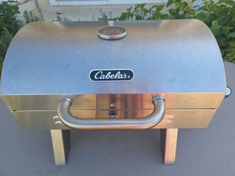 Cabela's Stainless Steel Tabletop Propane Grill *Great Condition *Camping *Beach *Park