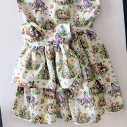 Dolly & Me Matching 3T Dress Set for Girl + 18” Doll