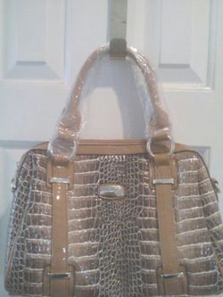 NEW LARGE CROCO HANDBAG