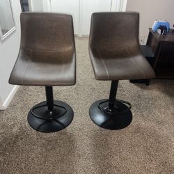 Adjustable Swivel Bar Stools – Set of 2