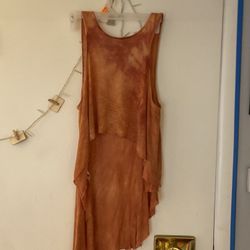 Shirt Crop Top Tunic Size S-M