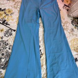 Blue Flare Leggings 