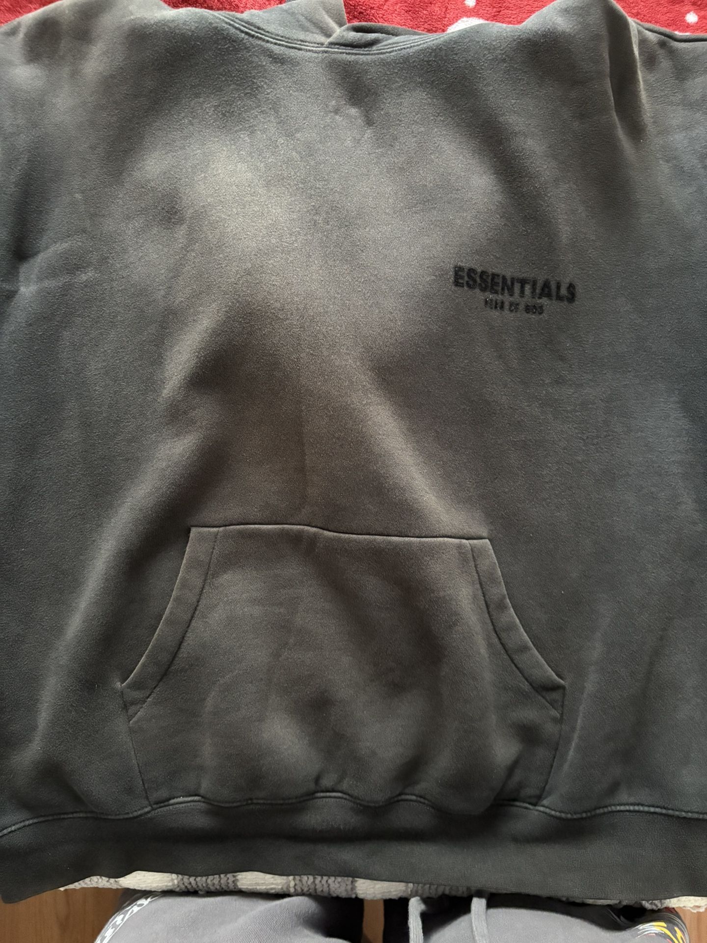 black essentials hoodie