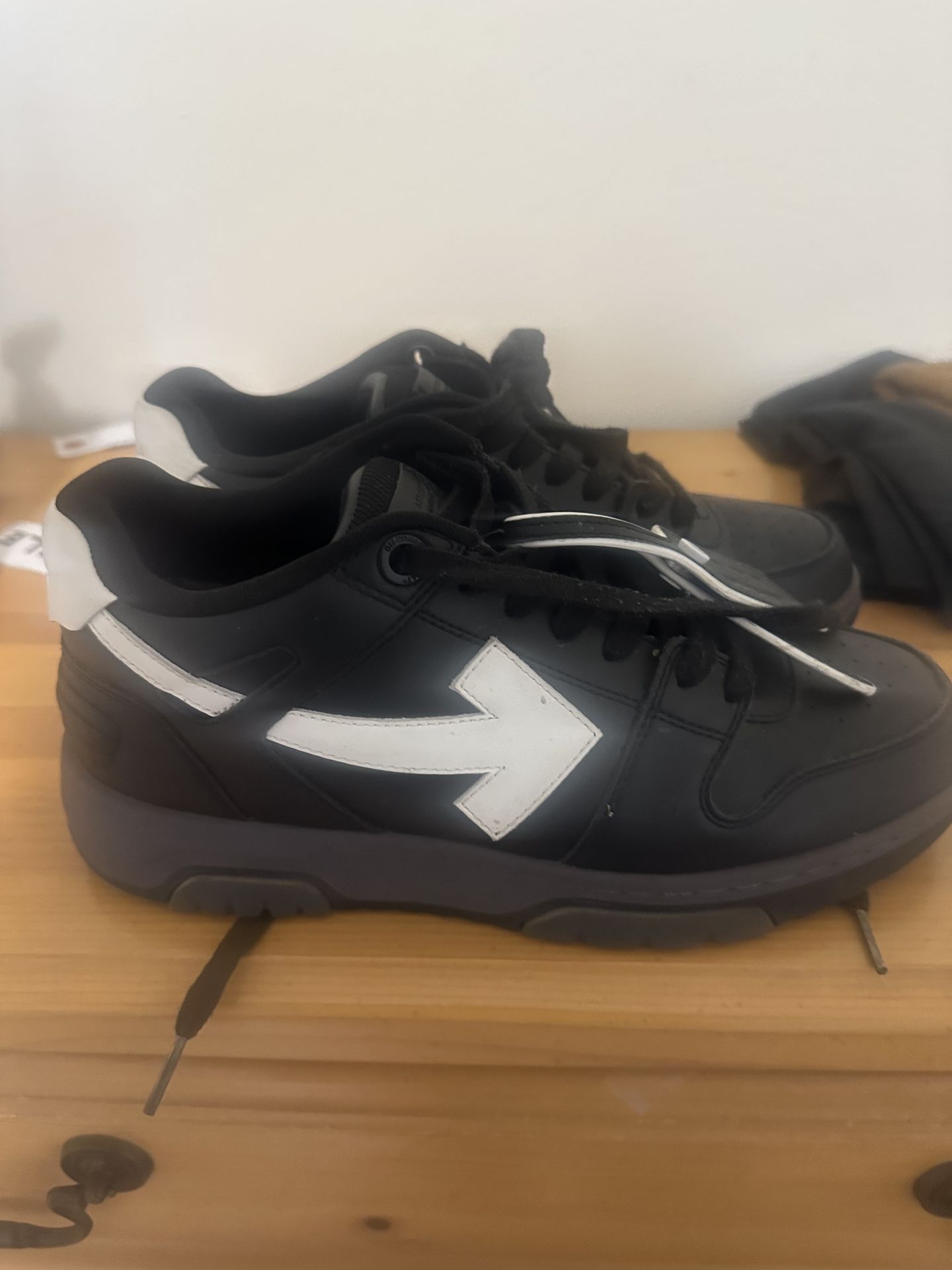 black and white off white shoes