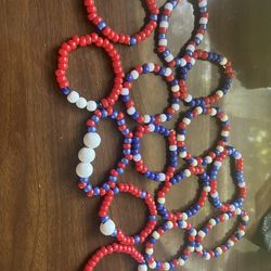 Red White And Blue Bracelets