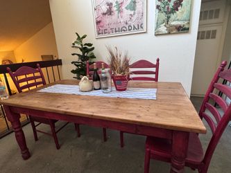 Dining table and chairs(6)