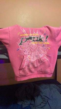 Spider hoodie pink
