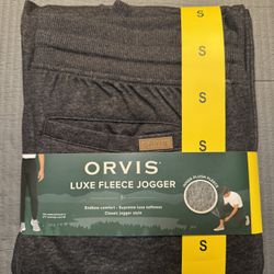 BRAND NEW WITH TAGS NEVER WORN Orvis Fleece Lined Joggers Grey Gray Size US Men’s S Small