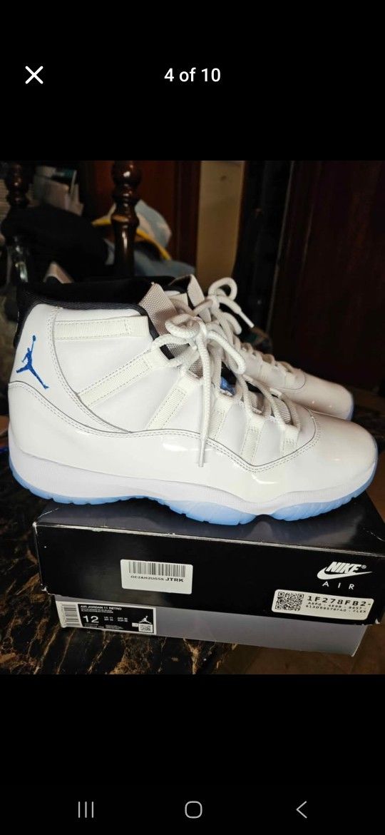 Nike Air Jordan 11 Legend Blue/ Levi Simpsons Crossbody Included