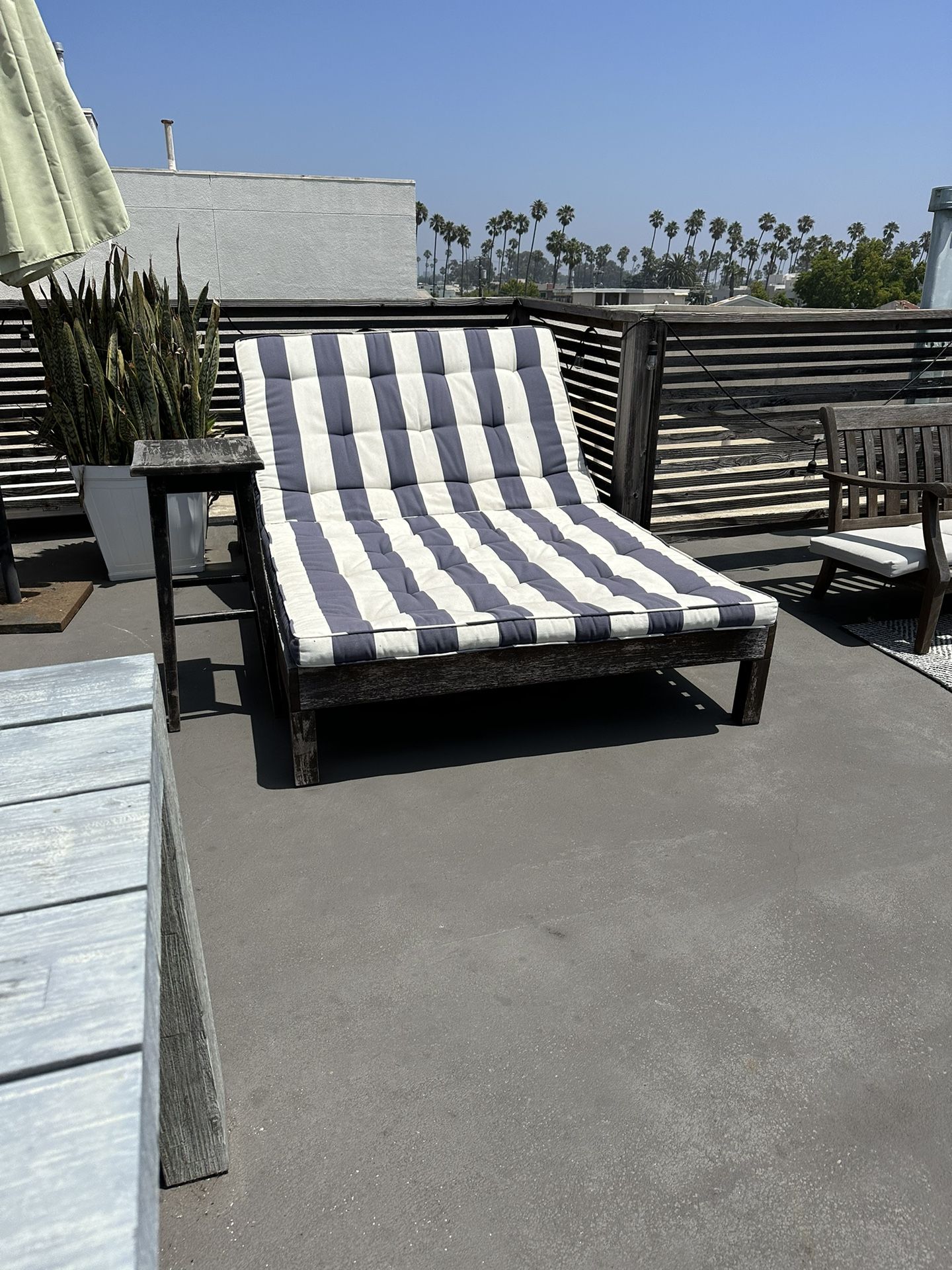 Pottery Barn Double Chaise Lounge