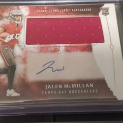 Jalen McMillan rookie patch auto