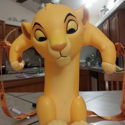 Disney Parks  Animal Kingdom The Lion King Baby Simba Popcorn Bucket w/ Strap