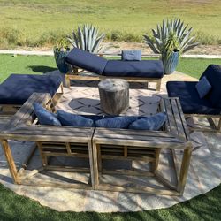Caluco “Cozy” Collection Solid Teak Outdoor Furniture Set – Commercial Grade