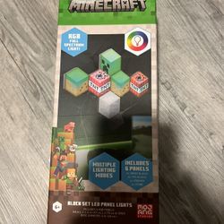 Minecraft MOB and Blocks LED RGB Panel Set of 6 Novelty Wall Lights