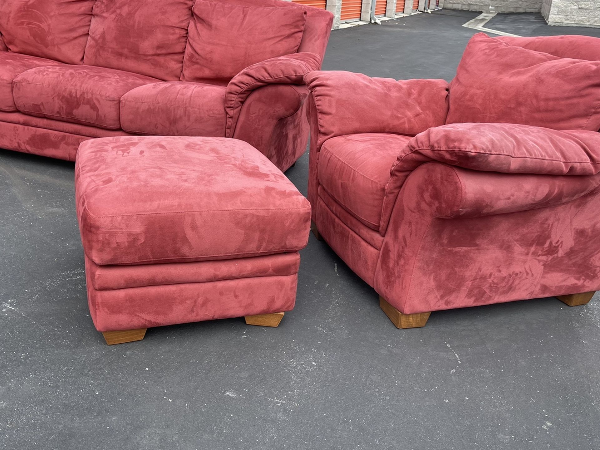 Red Couch Set High Quality