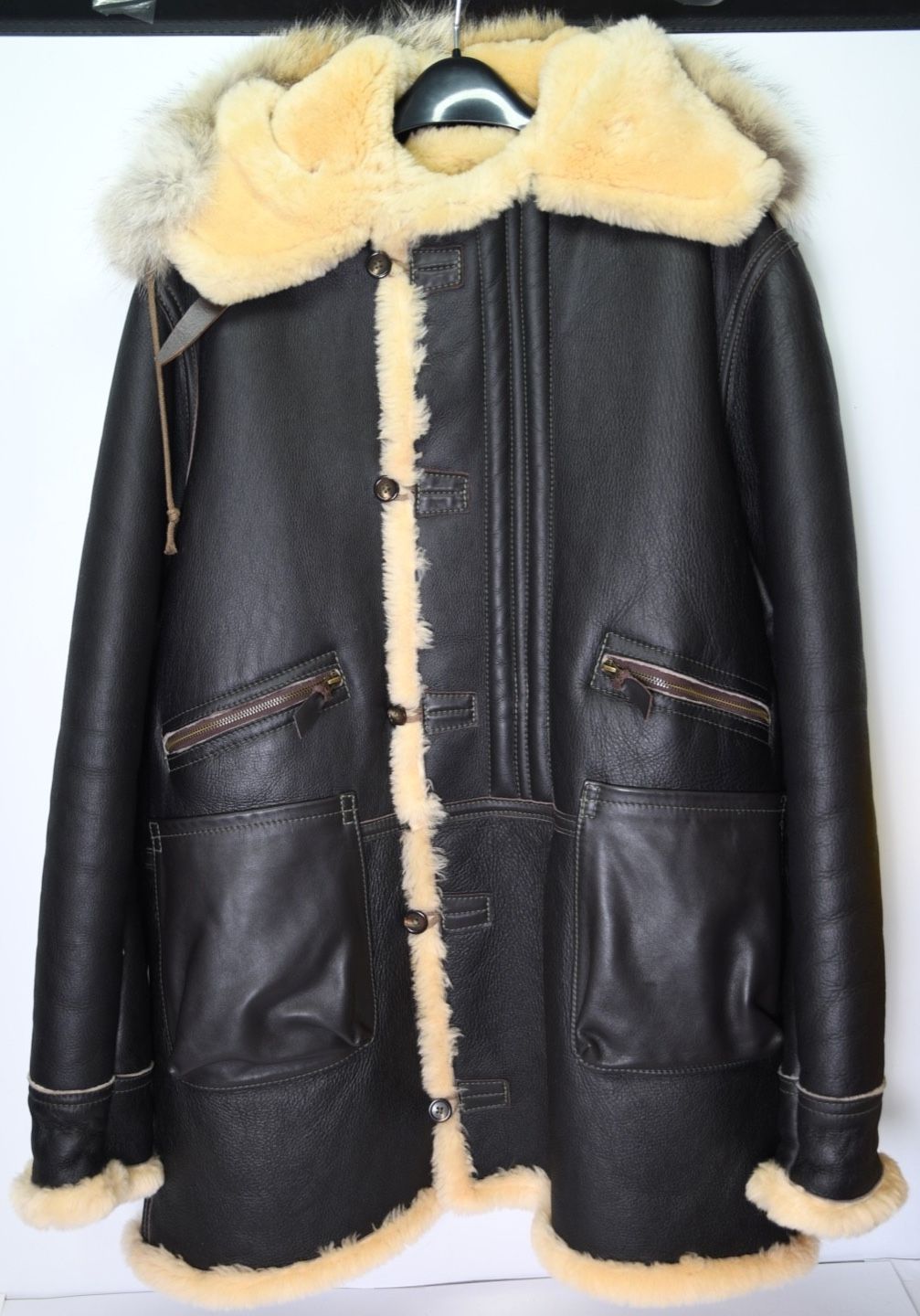 Alexander Mfg Co Type B-7 Arctic Parka Sheepskin Flight Jacket Size 48 Air Force