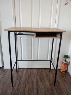 Standing Desk with Open Shelf