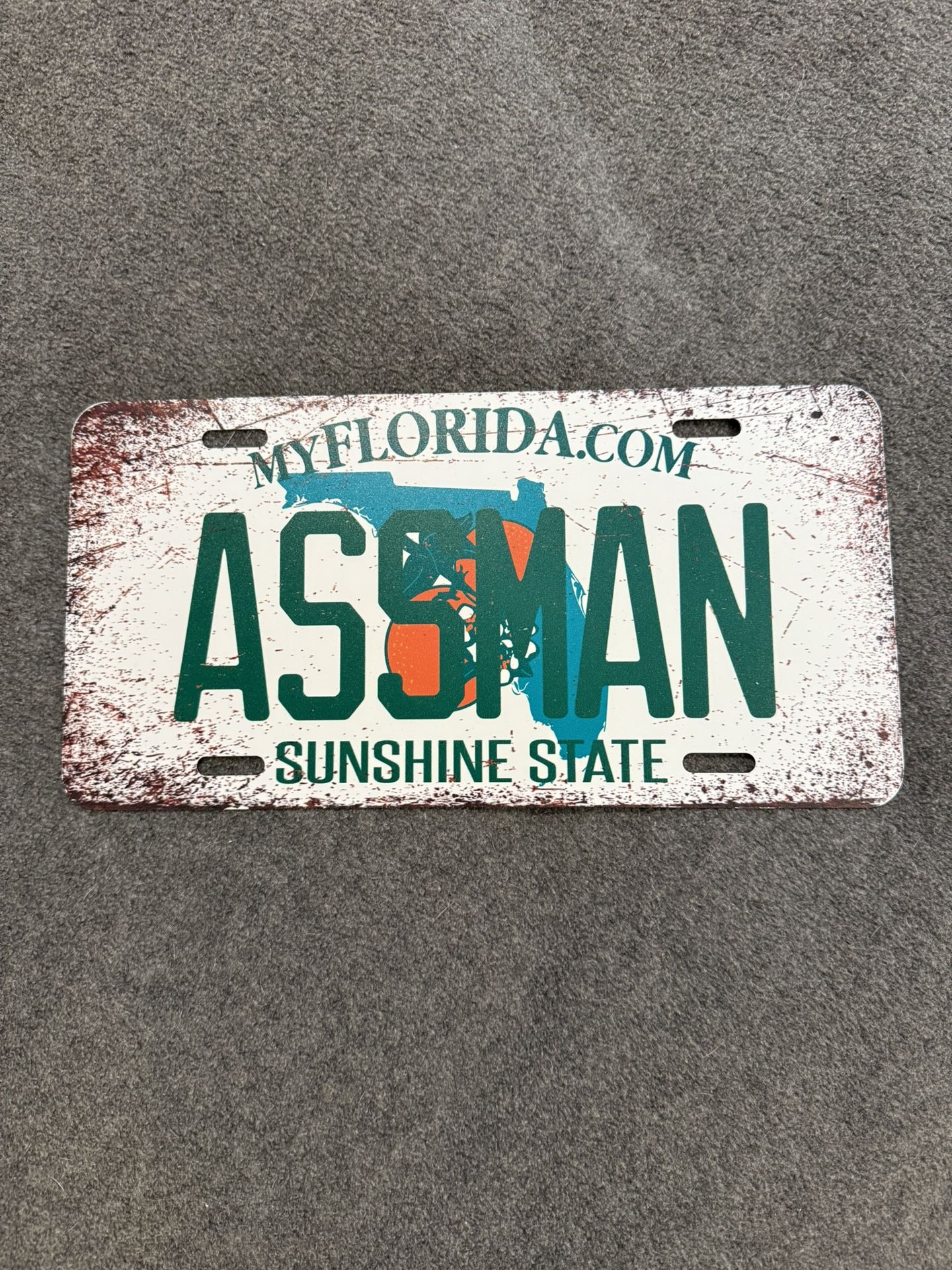 New Florida License Plate Seinfeld Ass Man Gift