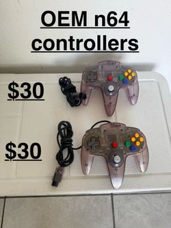 Nintendo 64 controllers $30  EACH (atomic purple)