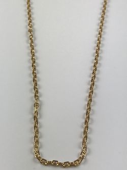 14k Oró solid Linda Cadena con Diceno precioso