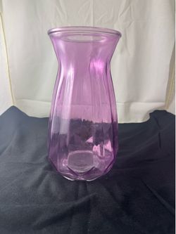 Vintage DPS Ariel Purple Flower Glass Vase