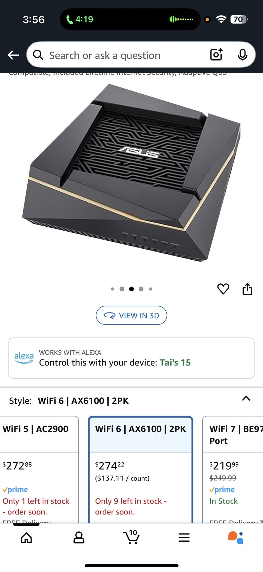 Asus Ax6100 2 Packs