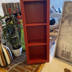 Red Leather Shelf 