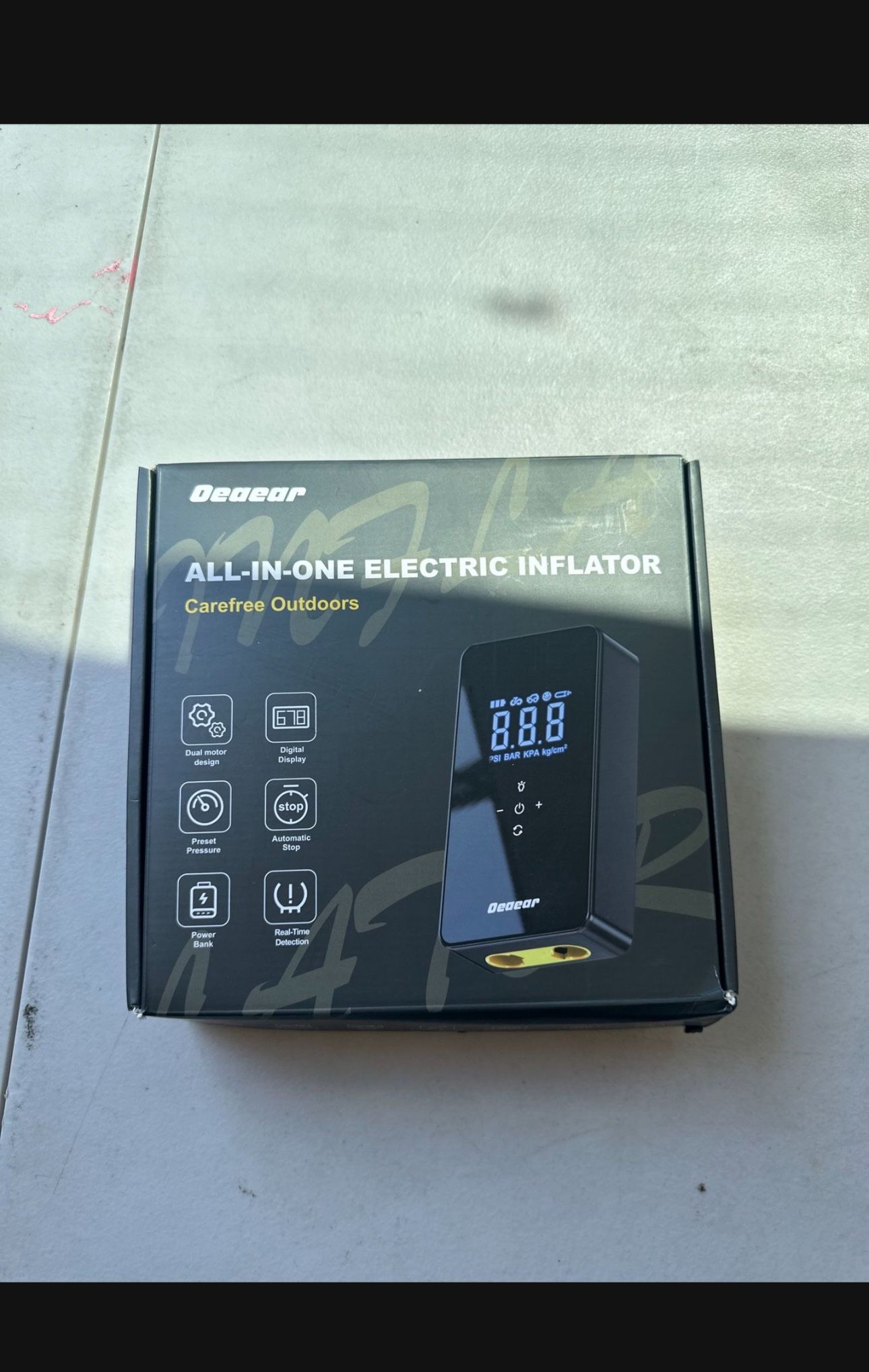 Dual Motor Air Compressor - 3X Faster Inflation, 150PSI, 6000mAh, DC 12V Touchscreen