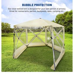 Pentagon Pop Up Bubble Tent Clear
