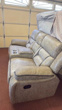 Suede material recliner