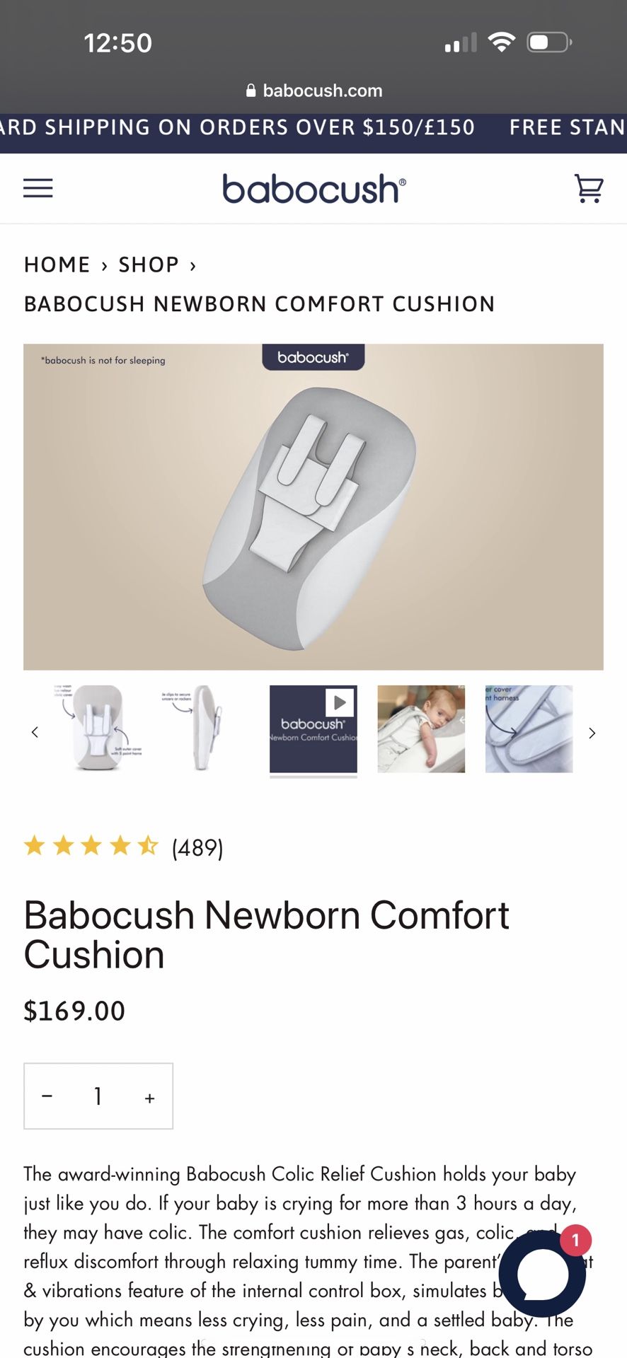 Babocush newborn Cushion
