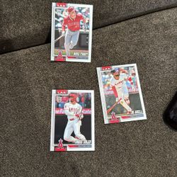Topps 2026 Baseball Cards Angels Trout, Adell , Soler 