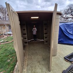 Heavy duty storage shed