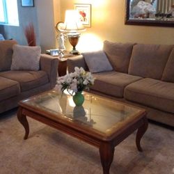 Brown Sofas Set