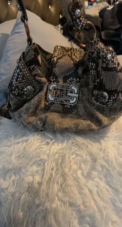 Guess Beige Snake Design Bag