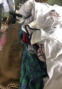 Bag of baby boy clothes, mixed sizes