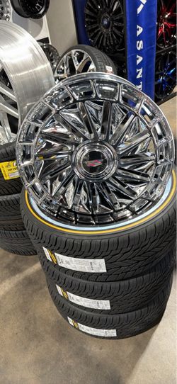20s chrome Vogue 245/40/20 gold new