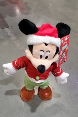Disney Mickey Mouse Animated Musical Holiday Plush Elf Christmas Toy 825178