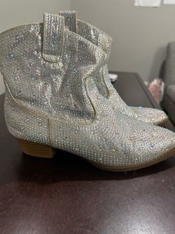 Girls glitter cowboy boots size 3