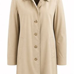 Beige Cotton trench coat, size 40 Short