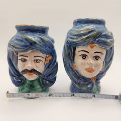 Majolica Moor Heads