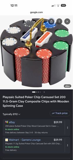 Poker chip set 200 piece