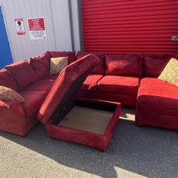 *Free Delivery* Locally Made XL Sectional Sofa With Storage Ottoman